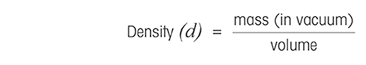 True density or absolute density definition