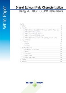 Diesel Exhaust Fluid (DEF)/Adblue® Testing