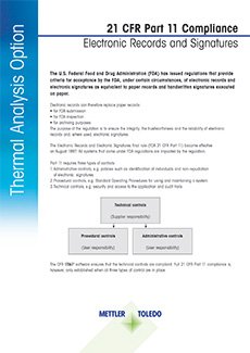 Konformität mit der FDA-Richtlinie 21 CFR Part 11