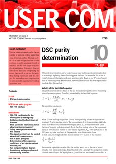 Thermal Analysis UserCom 10