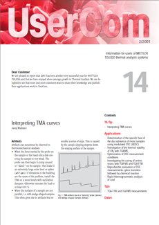 Thermal Analysis UserCom 14