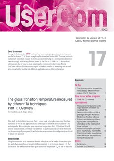 Thermal Analysis UserCom17