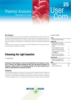 Thermal Analysis UserCom 25