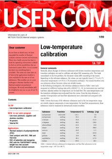 Thermal Analysis UserCom 9