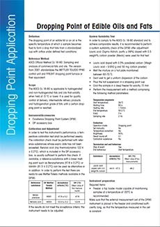 dropping point of fat 