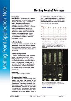 polymer melting point