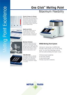 Datasheet – MP80 Melting Point System