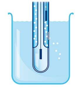 Figure 1: Reference and measuring sensor combined in a 2-in-1 sensor