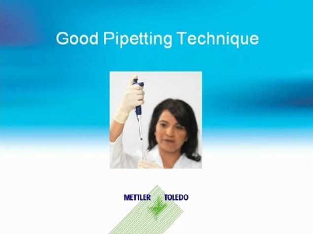 Good Pipetting Techniques