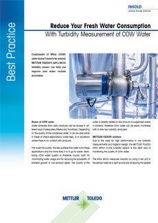 Mesure de la turbidité du condensat d'eau de lactosérum