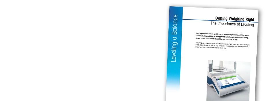 Leveling a Balance: The Importance of Leveling Leveling a Balance: The Importance of Leveling
