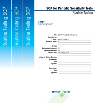 Modes opératoires normalisés pour les tests de sensibilité, de répétabilité et d'excentration de charge des balances 