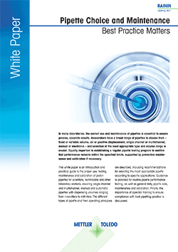 Pipette Choice and Maintenance