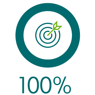 100 percent 100 percent
