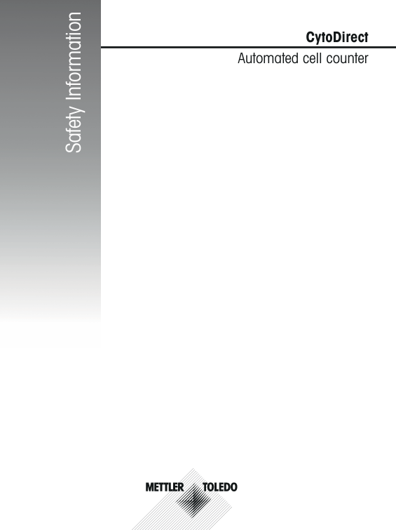Automated Cell Counter | Download CytoDirect Safety Information