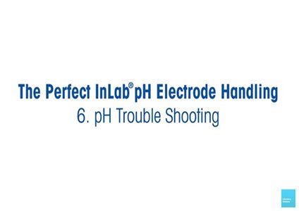pH electrode handling