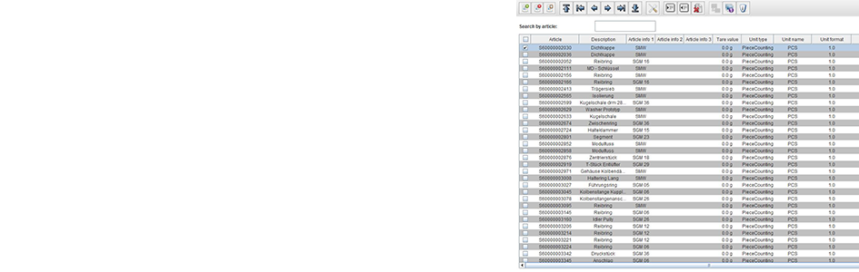 Opslag en tracering van weegdata