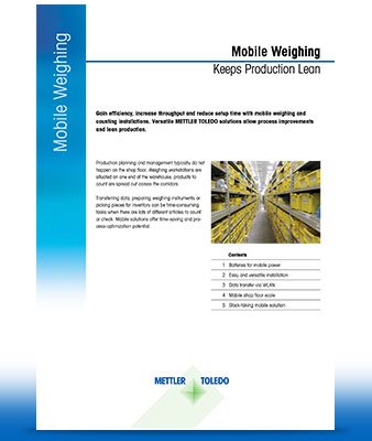 Application Note „Mobiles Wägen“