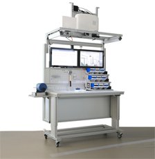 Poste d'assemblage intelligent doté de modules de pesage