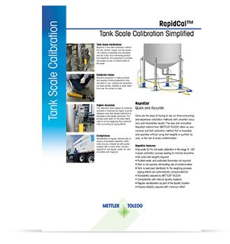 Calibración de básculas para depósitos RapidCal™