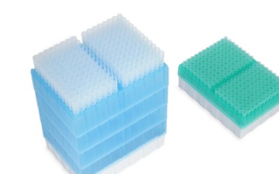 Stacked High-Throughput Pipette Tip Trays