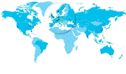 Globales Service- und Support-Netzwerk