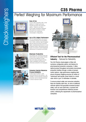 C35 Pharma Checkweighing Datasheet