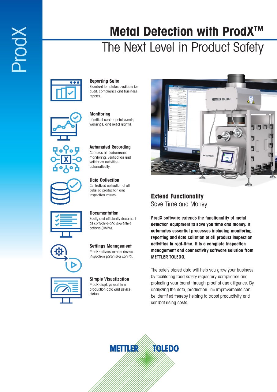 Metal Detection with ProdX™ Software | Datasheet