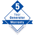 5 years generator, X-ray, warranty