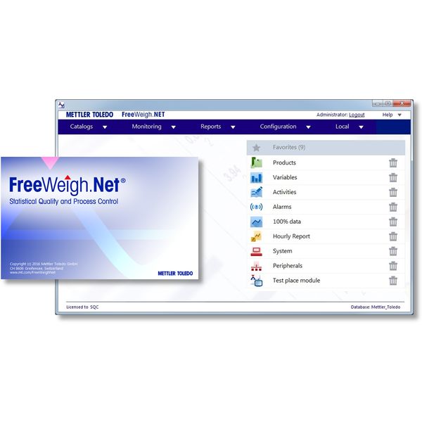 Mettler Toledo FreeWeigh.NET for Statistical Quality Control