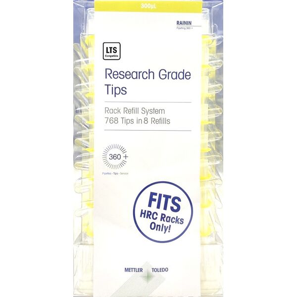 Lts Tips Pipette Tips RSC LTS 300µL 768C/8 - Overview - METTLER TOLEDO