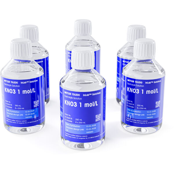 Electrolito KNO3 1M 6x 6×250 mL METTLER TOLEDO