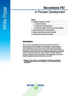 Biocatalysis PAT in Process Development